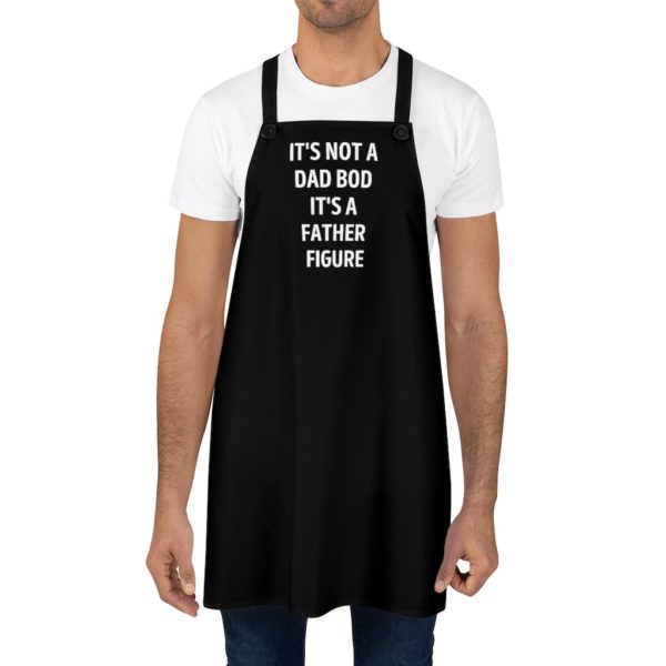 Dad Bod Father Figure Apron - Black - Image 4