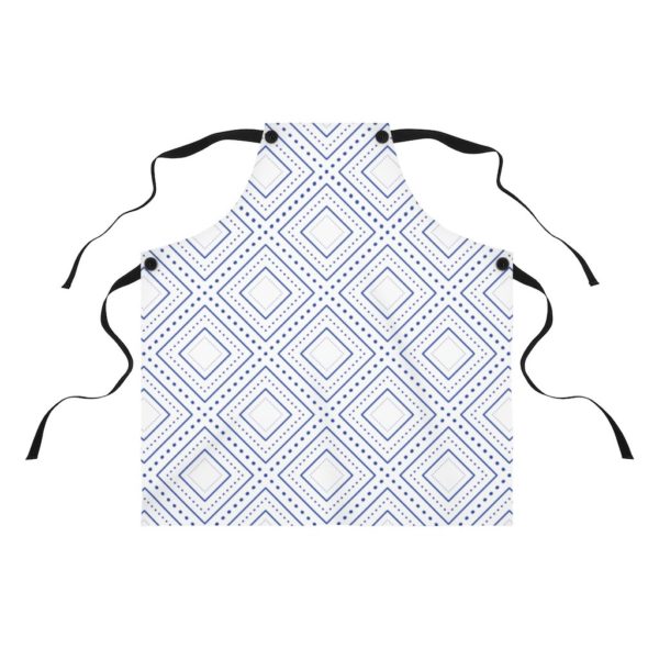 Royal Blue Diamonds Apron - Image 2