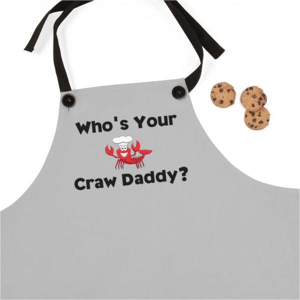 Who's Your Craw Daddy Apron - Gray - Image 3