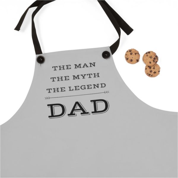 The Man, Myth, Legend Apron - Gray - Image 3