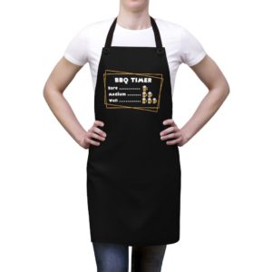 BBQ Timer Apron - Black