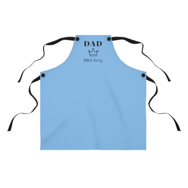 Dad BBQ King Apron - Blue - Image 2