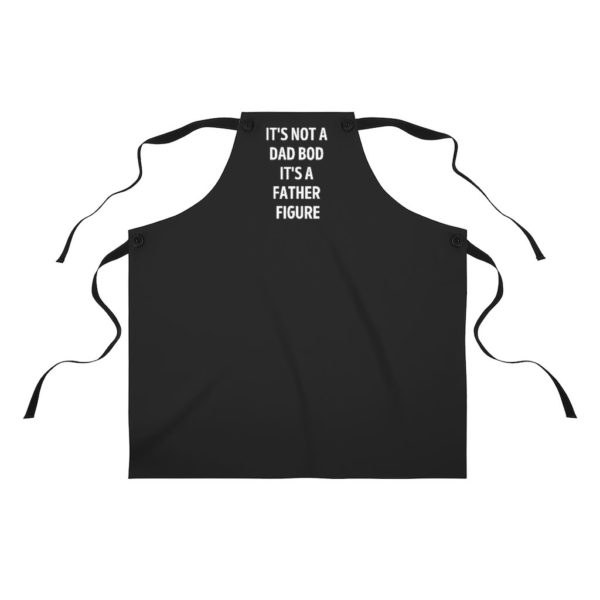 Dad Bod Father Figure Apron - Black - Image 2