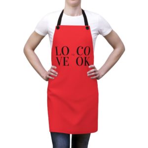 LOVE to COOK Apron - Red