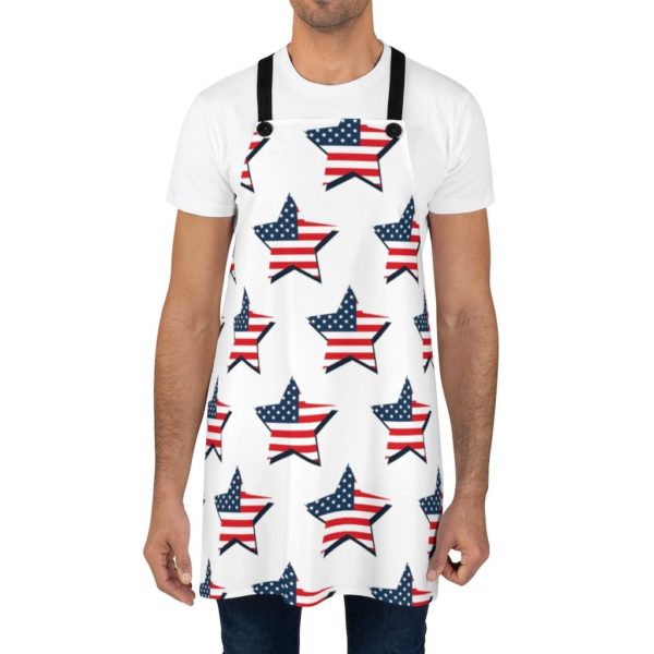 Fourth of July Star American Flag Apron - Image 4