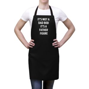 Dad Bod Father Figure Apron - Black