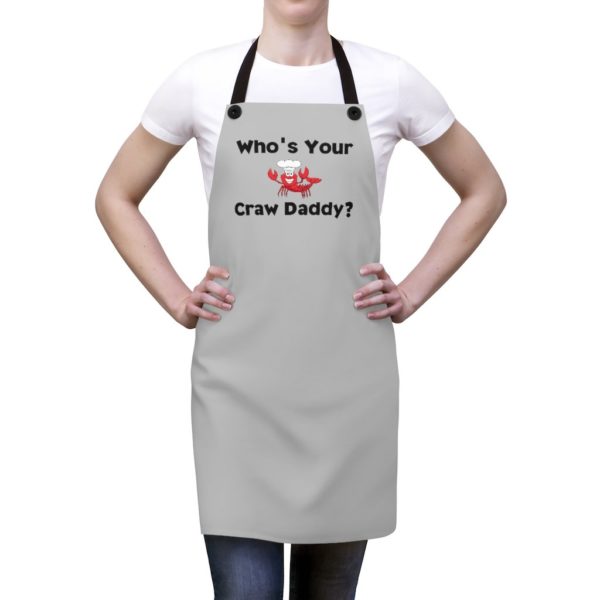 Who's Your Craw Daddy Apron - Gray