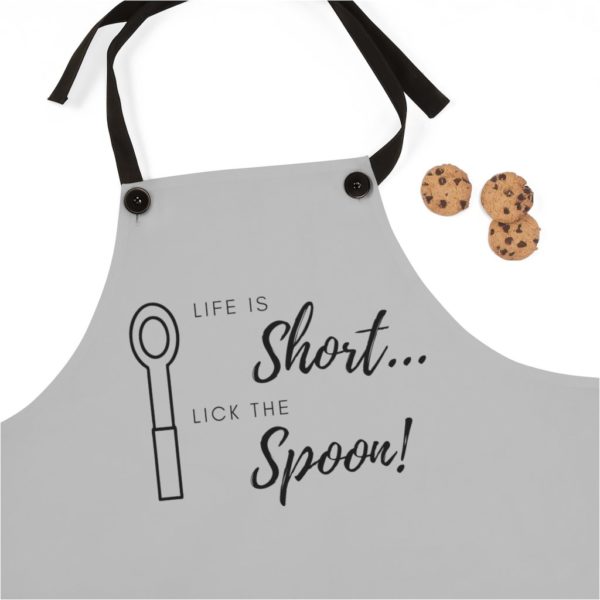 Life is too Short Apron - Gray - Image 3