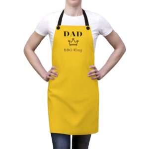 Dad BBQ King Apron - Yellow