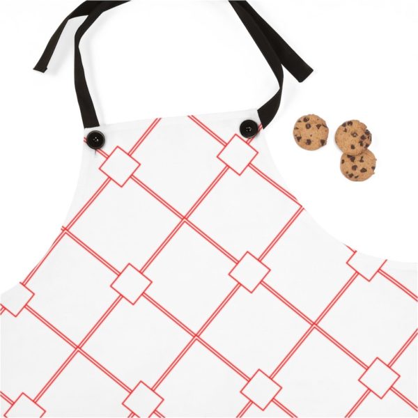 Red/Orange Diamond Tiles Apron - Image 3
