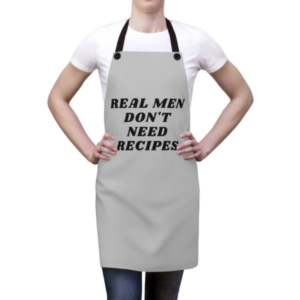 Real Men Don't Need Recipes Apron - Gray